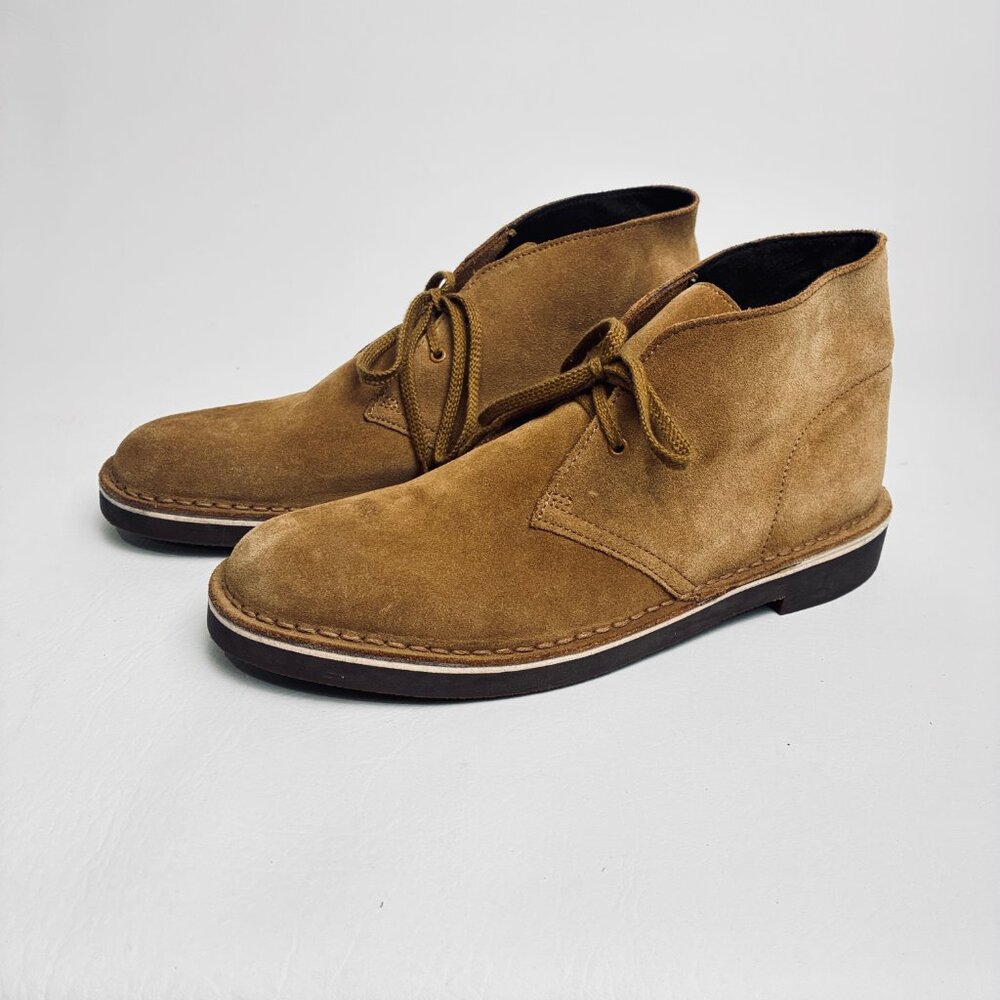 Clarks Bushacre 2 Men's Chukka Boot Wheat Suede - New